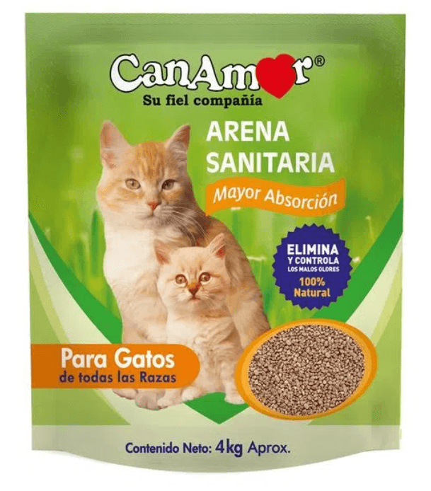 Arena Canamor sanitaria para gatos x4kg