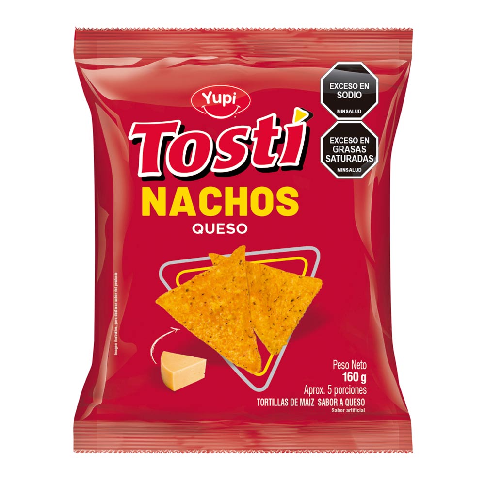 Pasabocas Tosti Nachos Queso x 160g