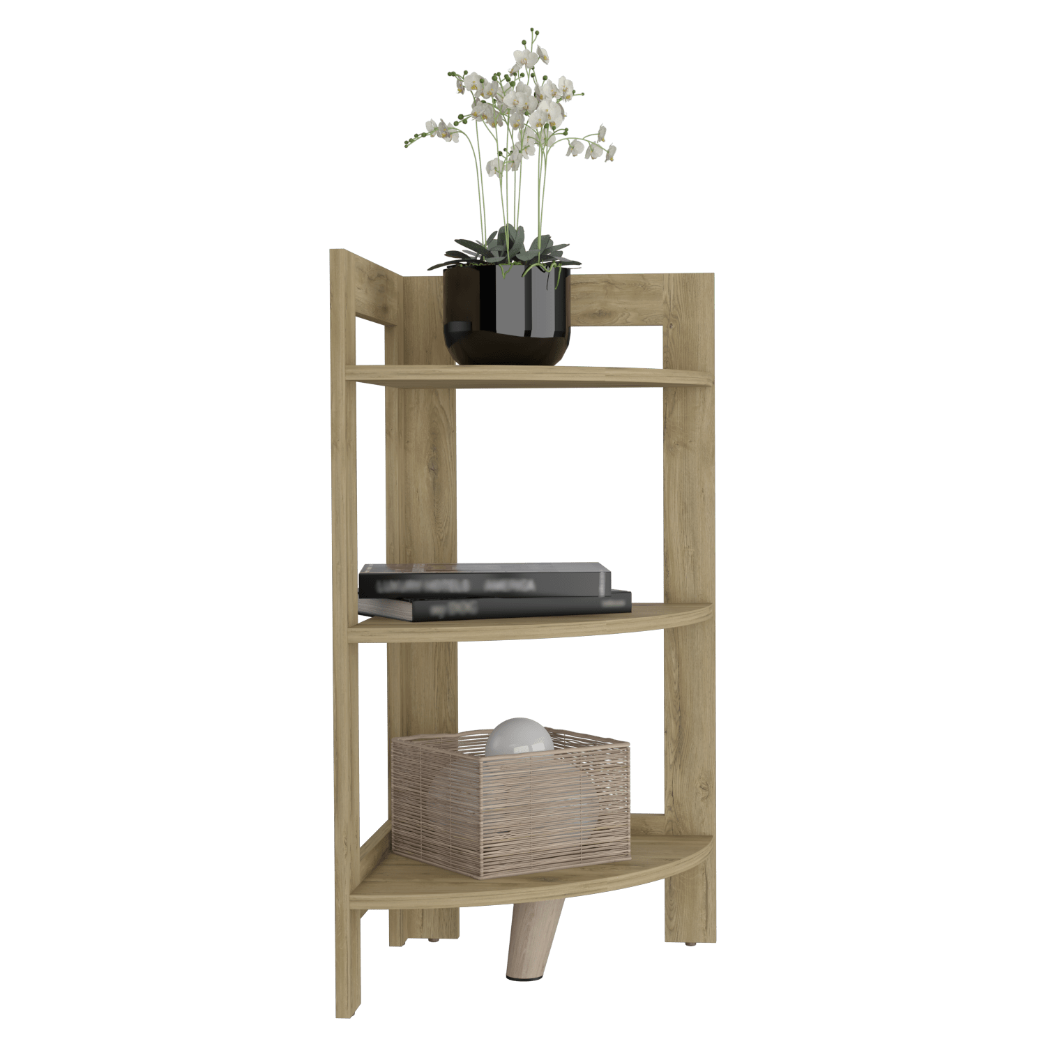 Mesa Auxiliar Esquinera RIGA 80 X 39 RTA Macadamia