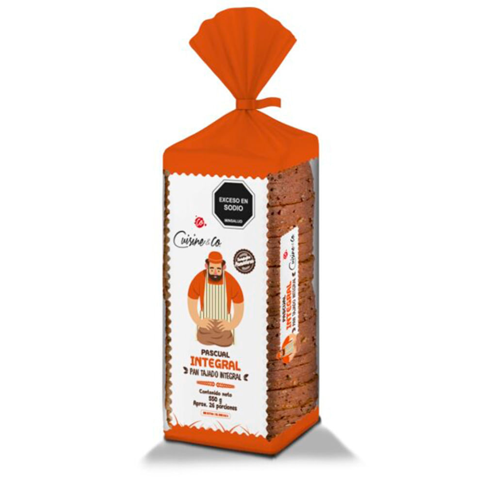 Pan Cuisine & Co integral tajado x550g