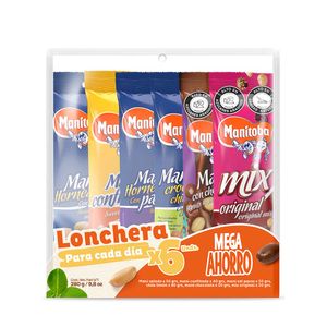 Snacks Manitoba mega ahorro lonchera surtido x6und x280g