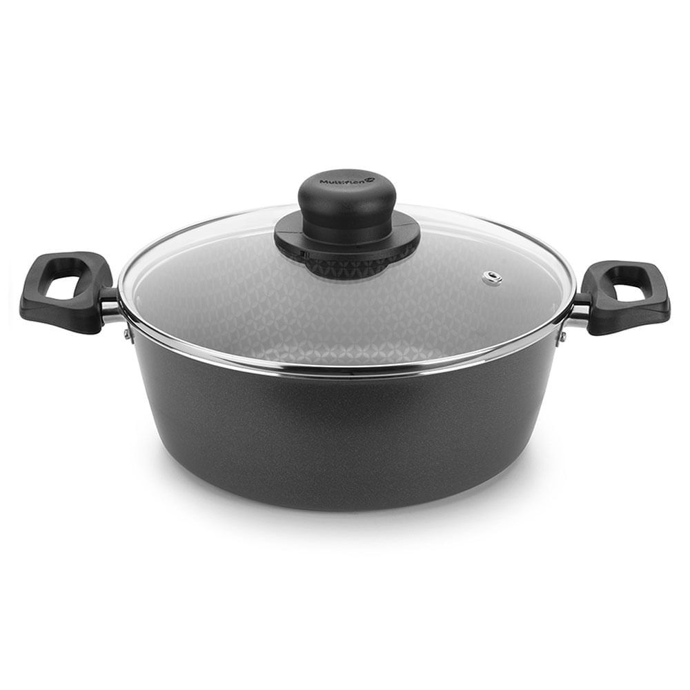 Olla Con Tapa Basic 24 Cm Gris