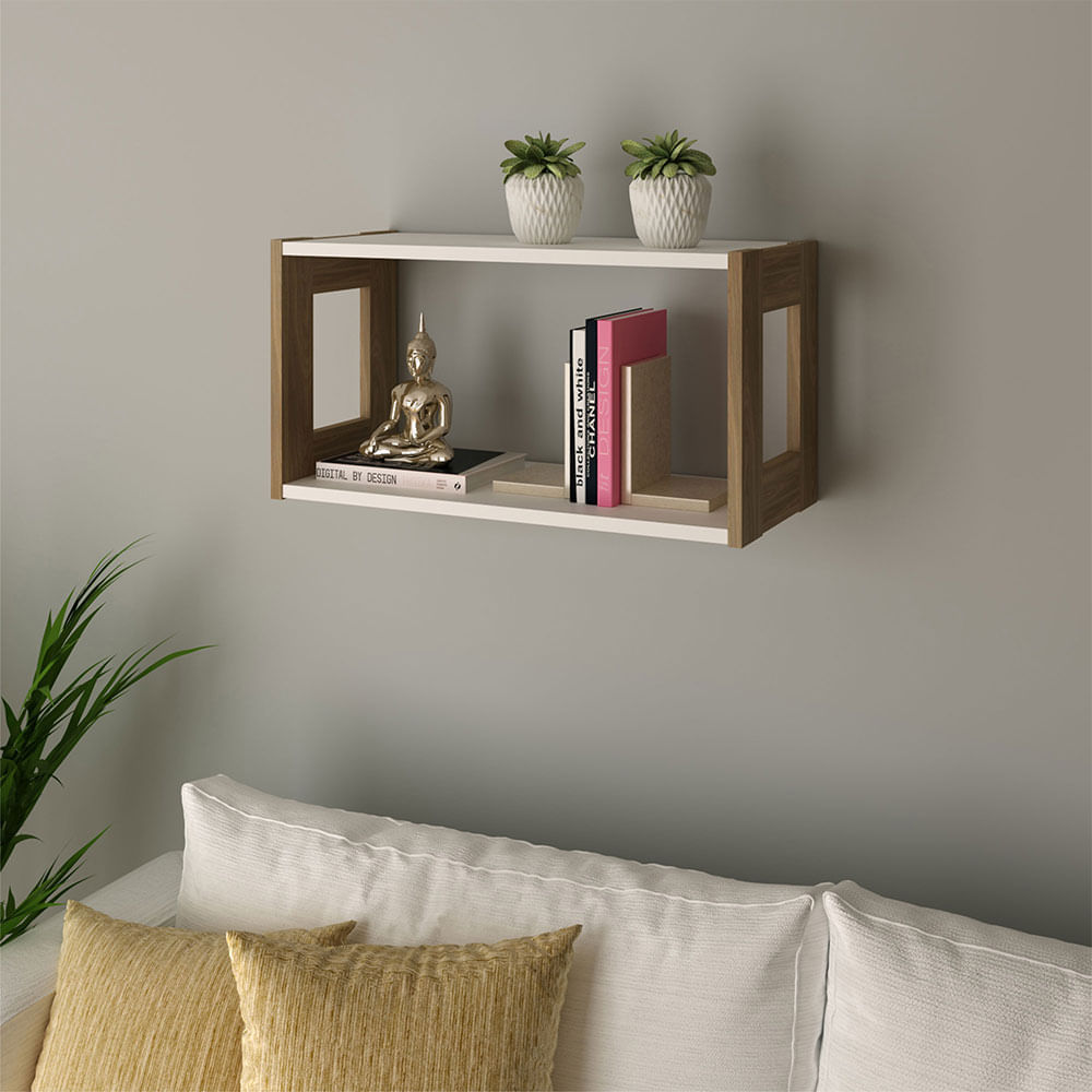 Repisa Oviedo - Teca/blanco