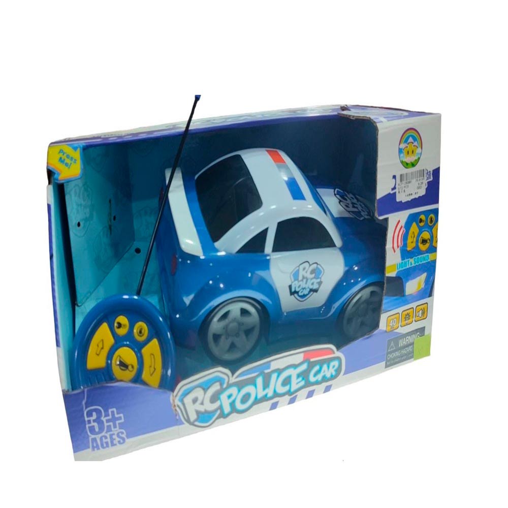 Carro Rc Cartoon City Azul Toy Logoc