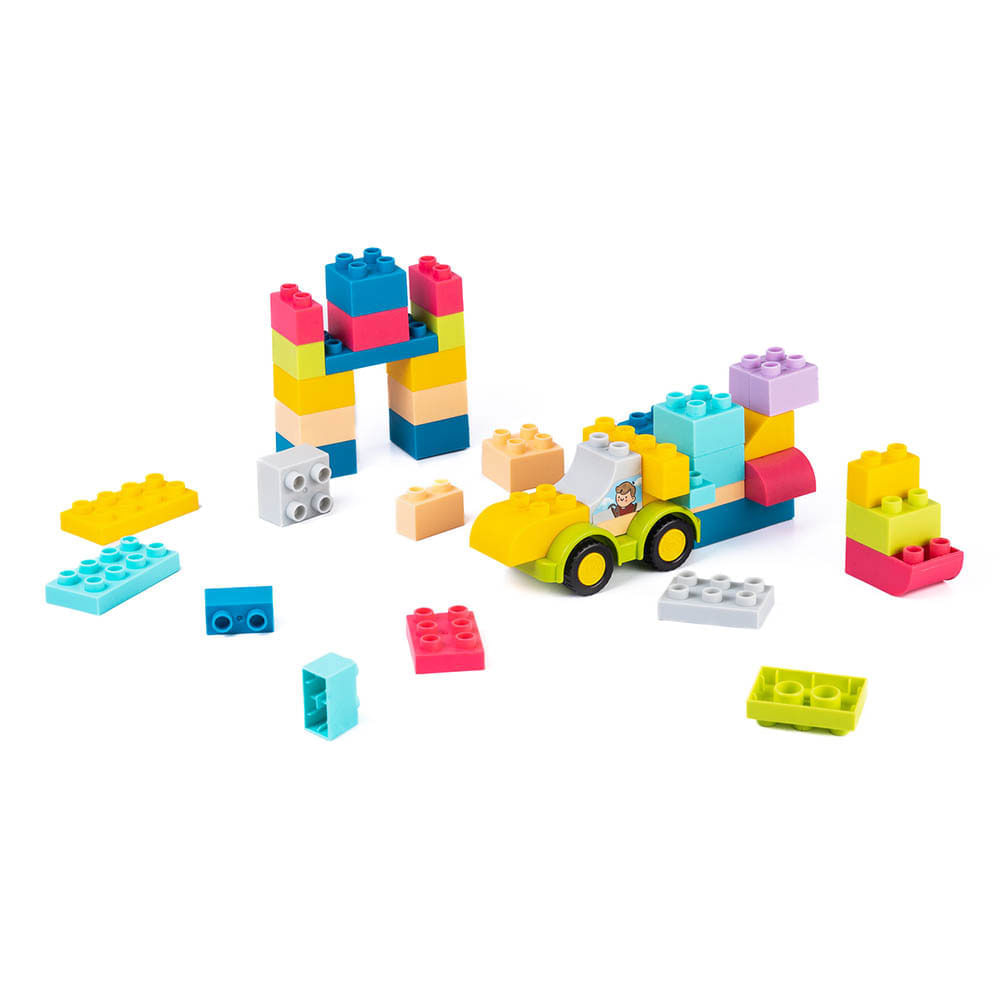 Juego Didáctico Bloques De Construcción 53 Pzs