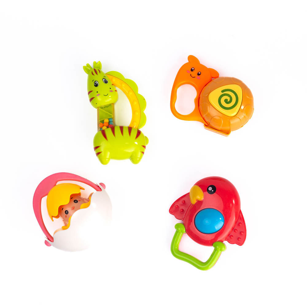Juguete Set Kit Sonajeros Surtidos X 4