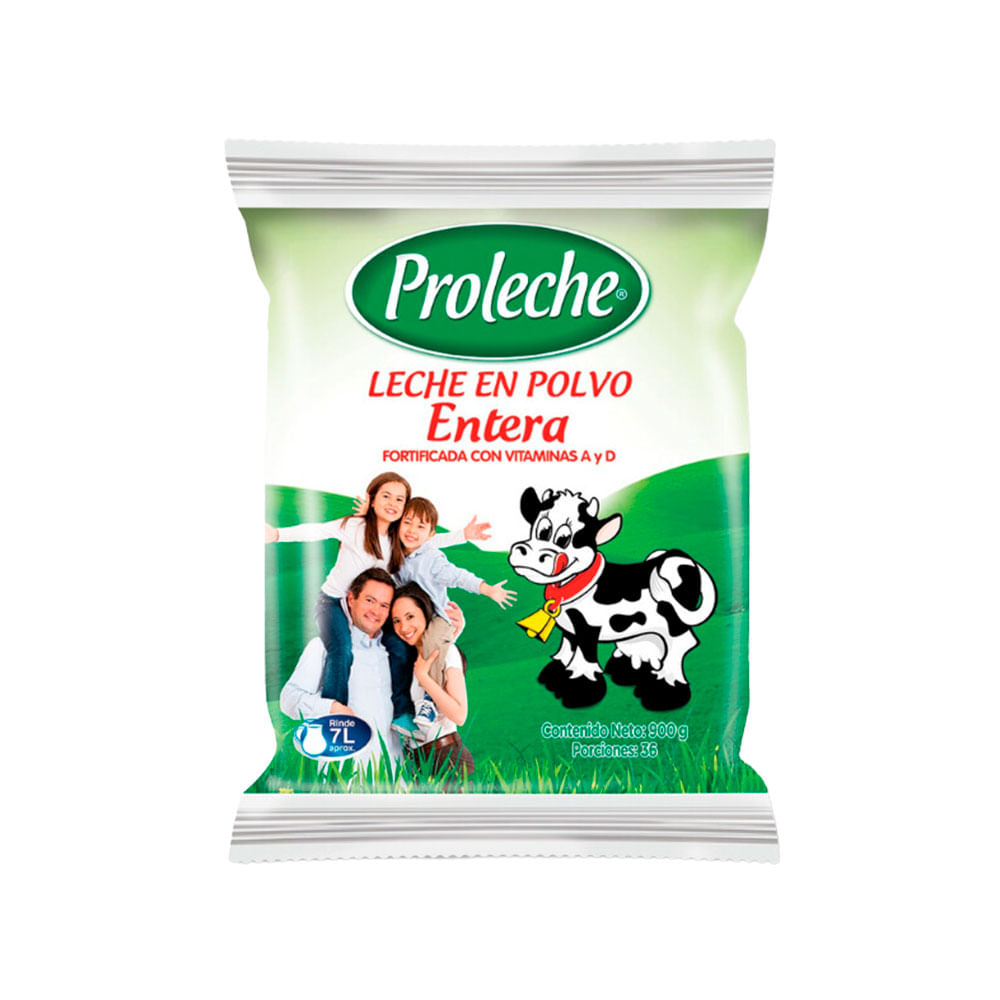 Leche en Polvo Proleche Entera x900grs