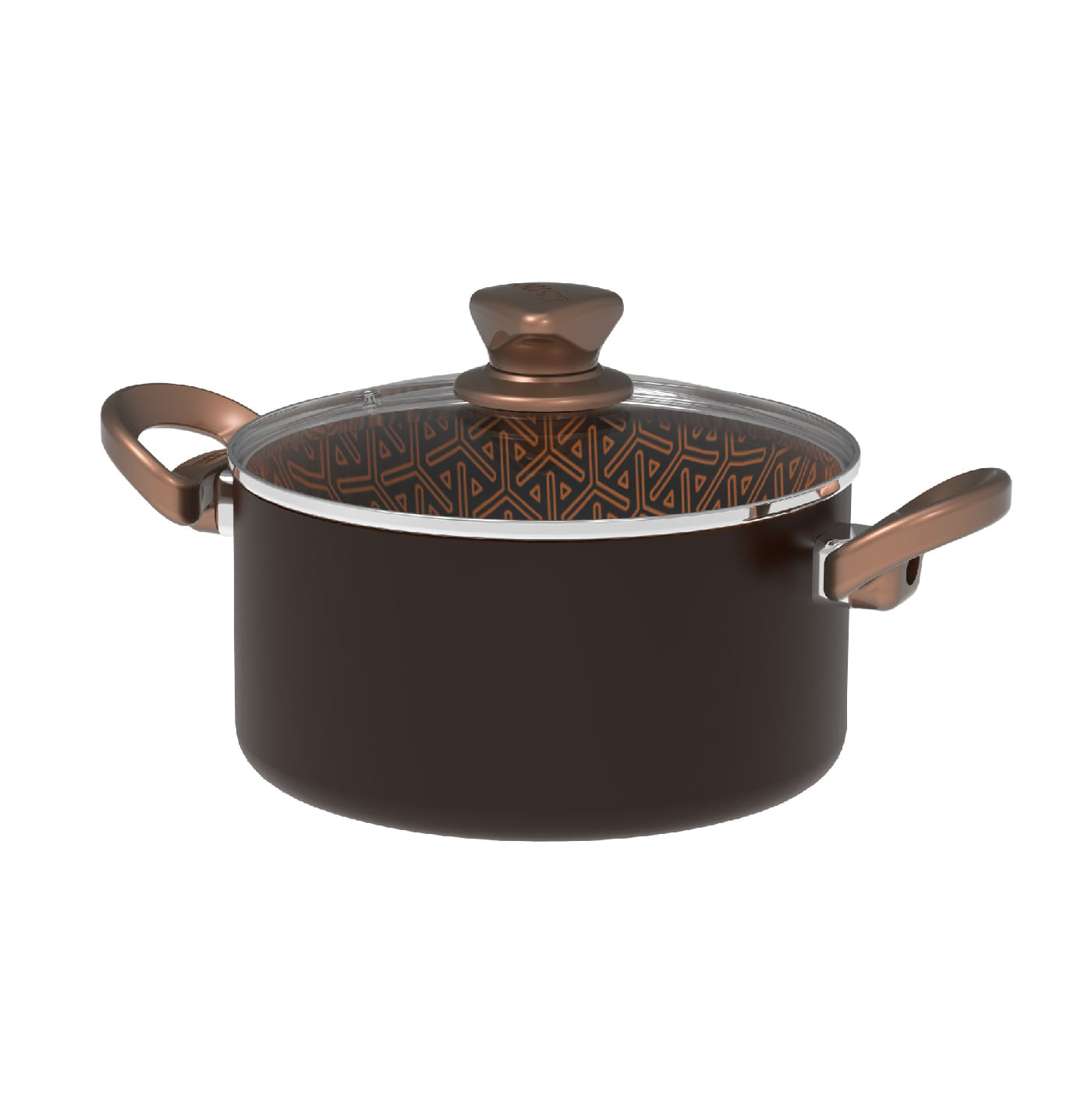 Olla Antiadherente Talent Master Deluxe de 24cm con tapa de vidrio Imusa