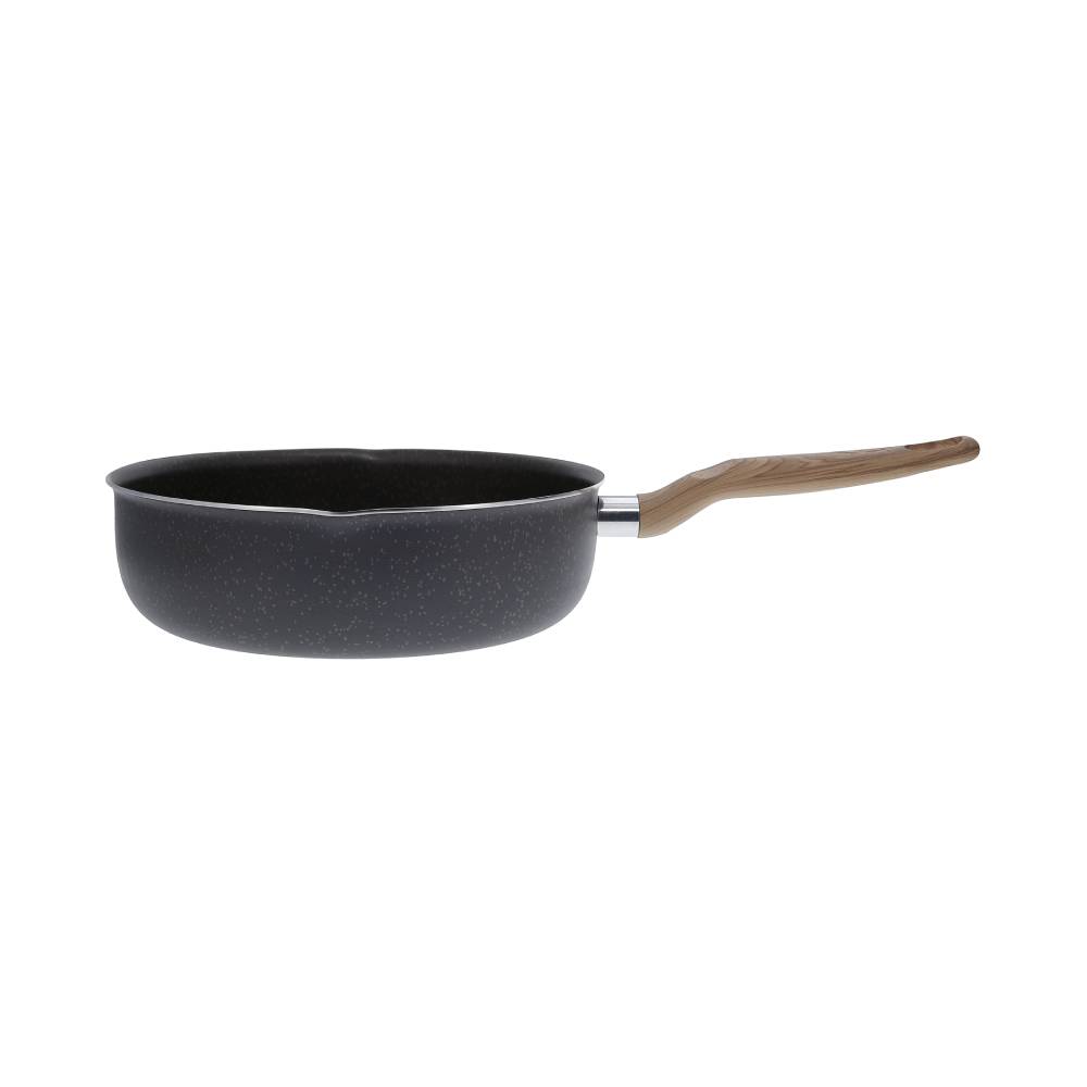 Sartén profundo 24cm tapa vidrio natural stone Imusa