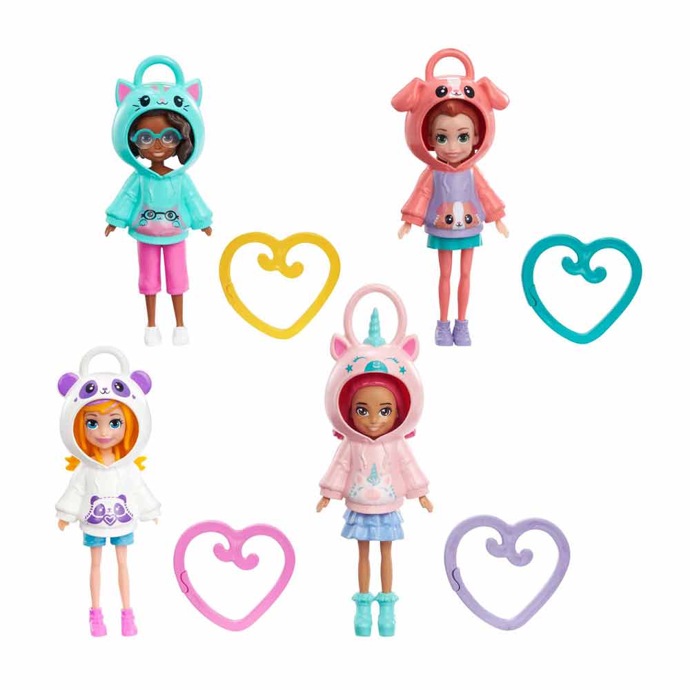 Polly Pocket Muñeca Hoodie Amigos Mattel