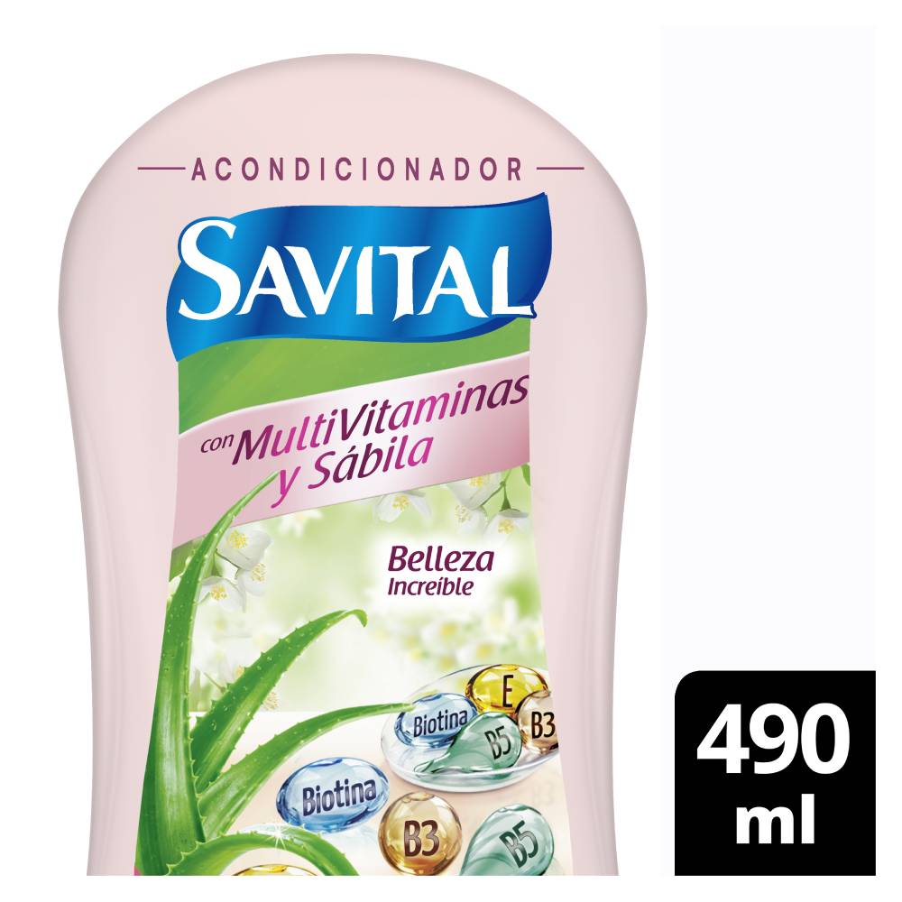 Acondicionador Savital multivitaminas sabilax490ml