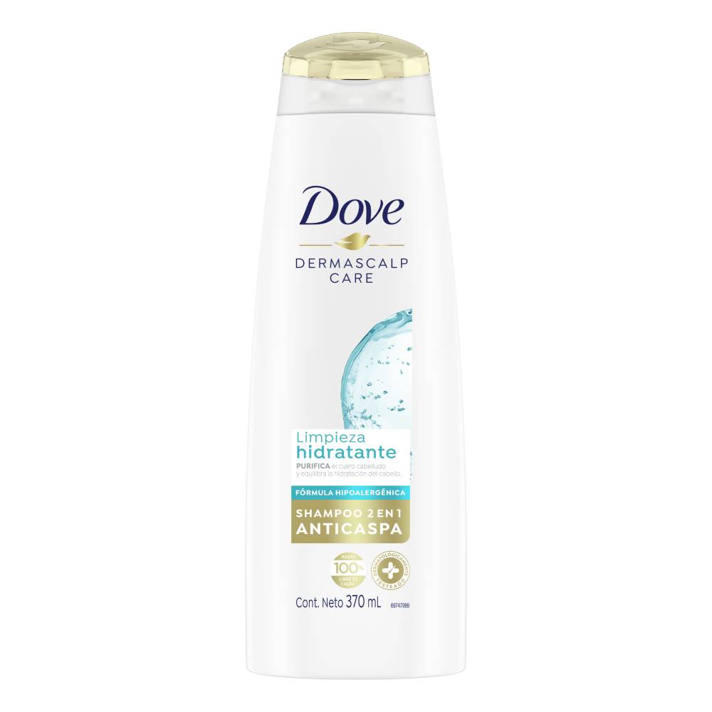 Shampoo Dove anticaspa limpieza hidratante x370ml