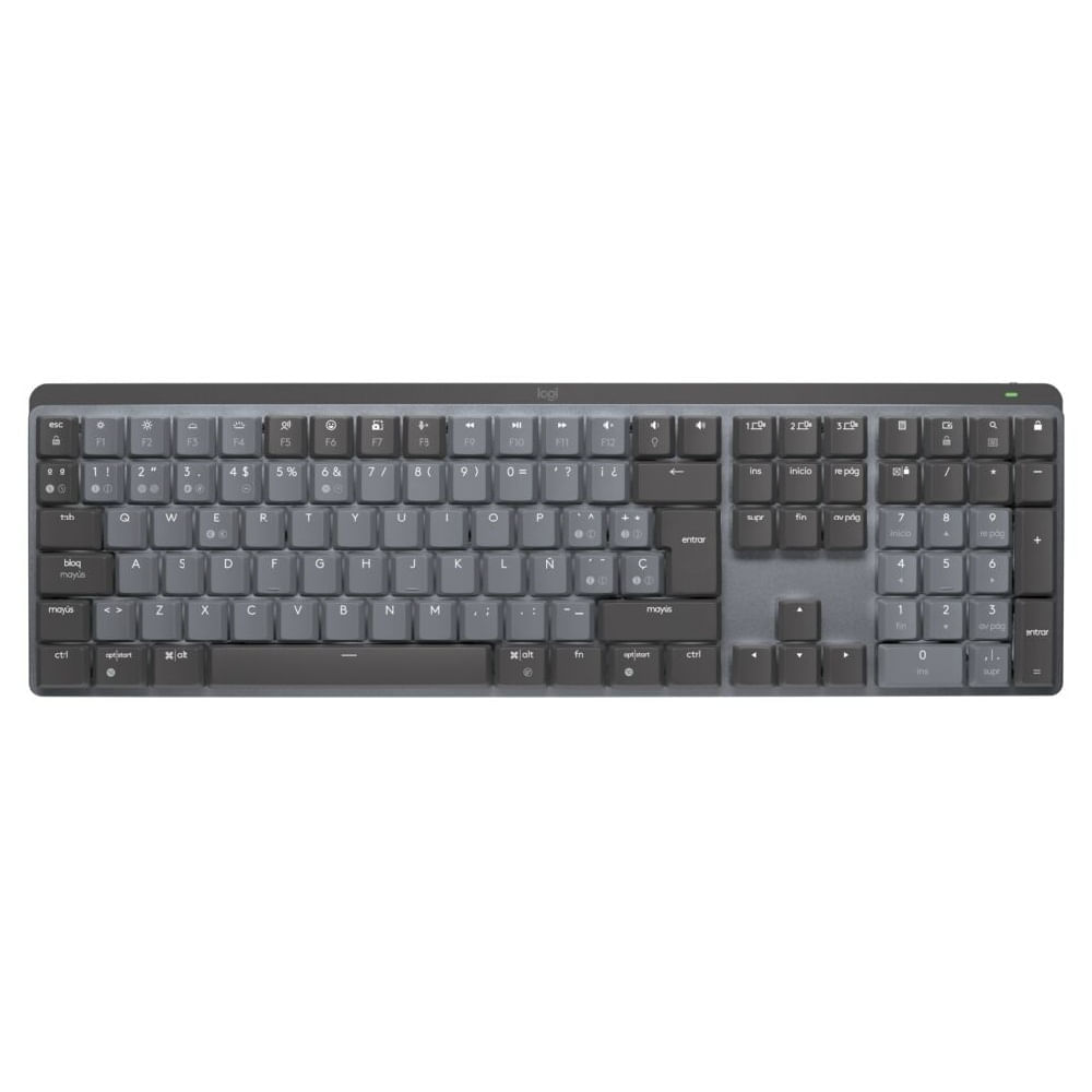 Teclado Logitech Mecánico MX Keys Inalámbrico Gris Oscuro