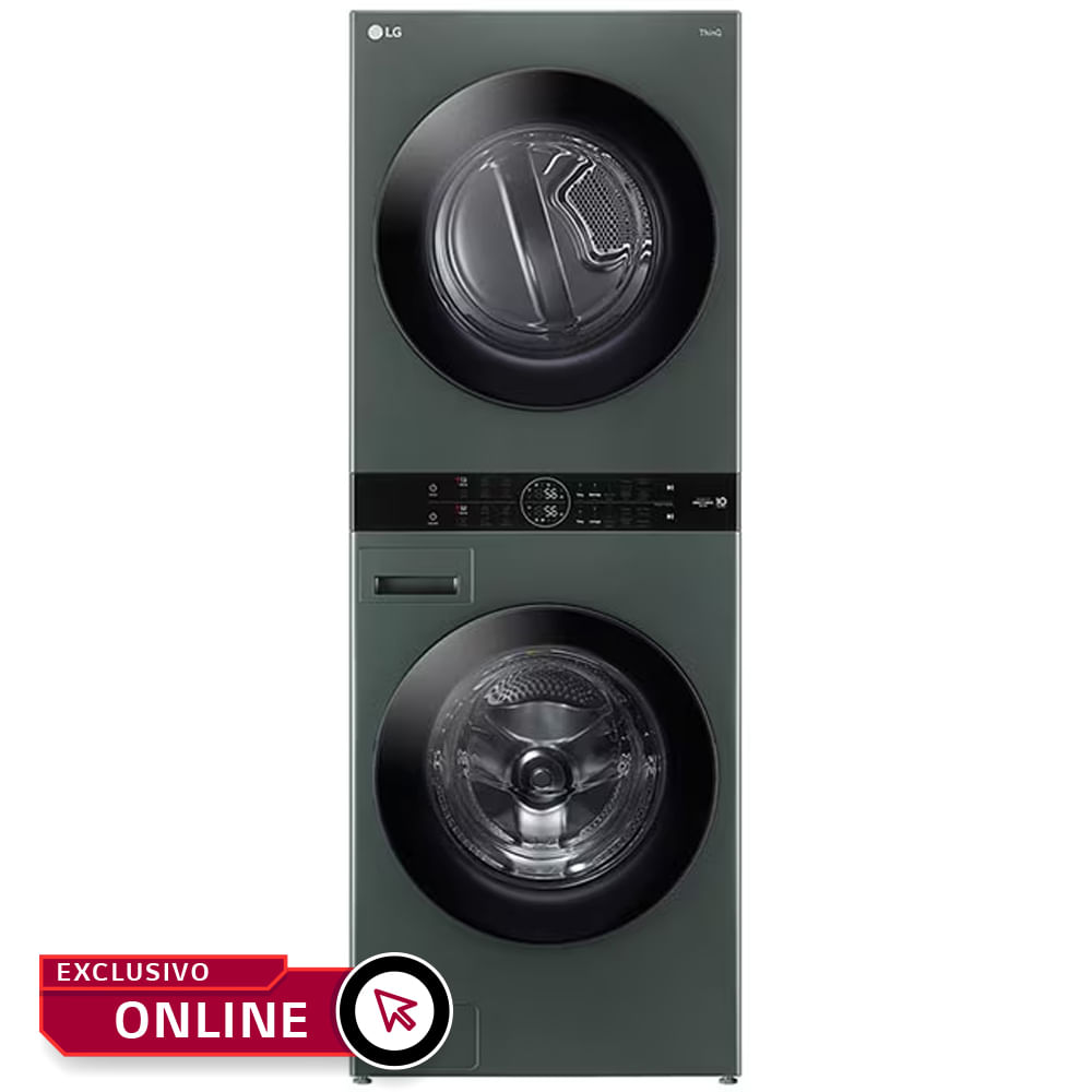 Lavadora/secadora LG WashTower WK22GS6 22kg/48lb Verde