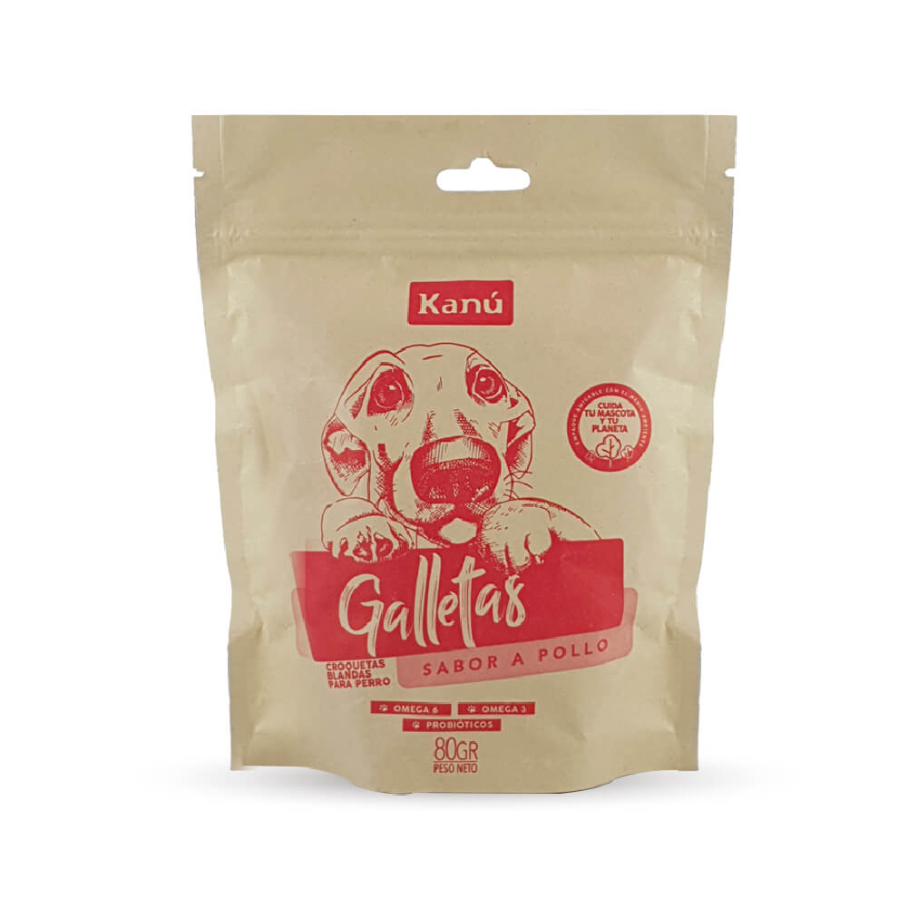 Galletas Kanu Sabor a Pollo 80 Gr