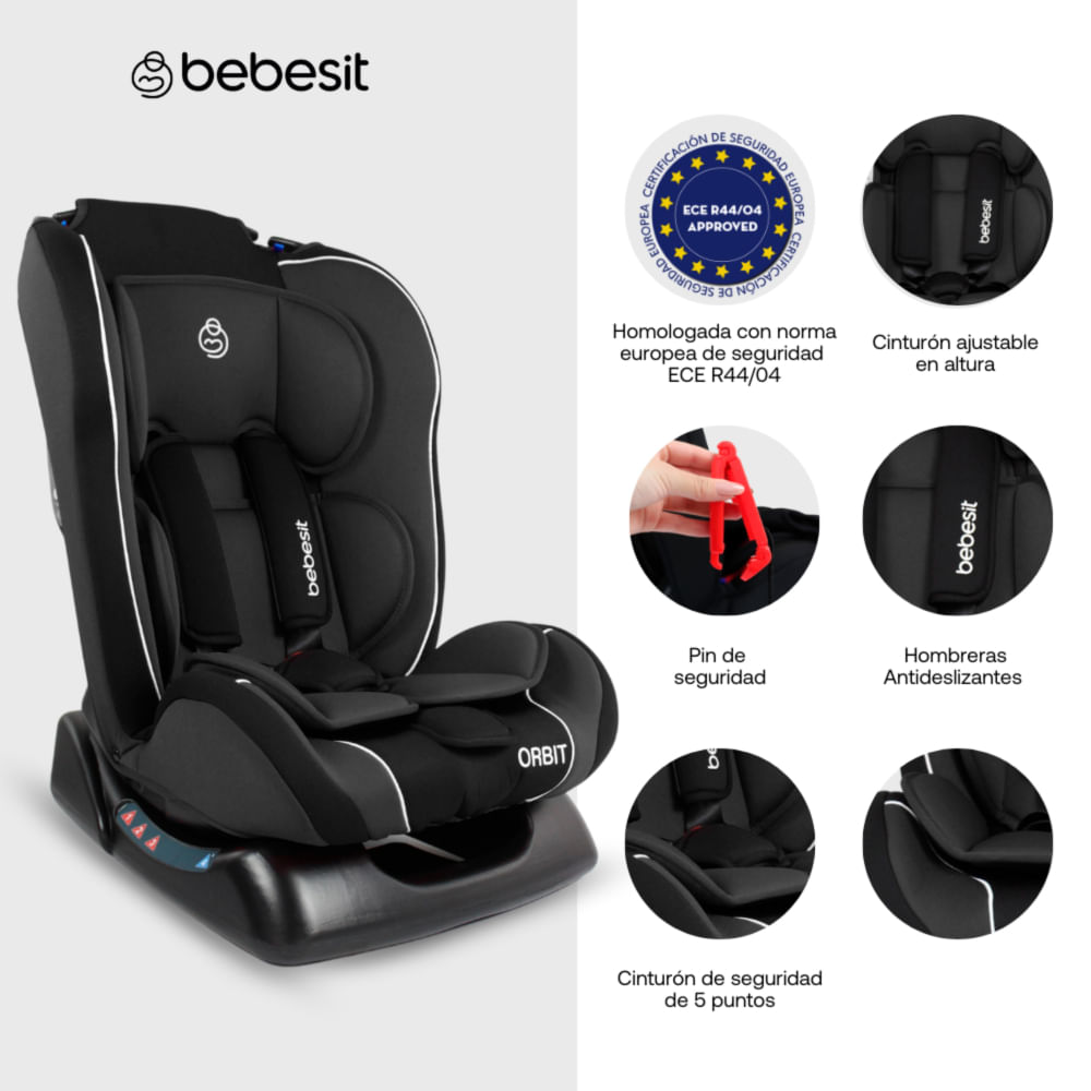 Siila de Carro Orbit Lx Bebesit Negro
