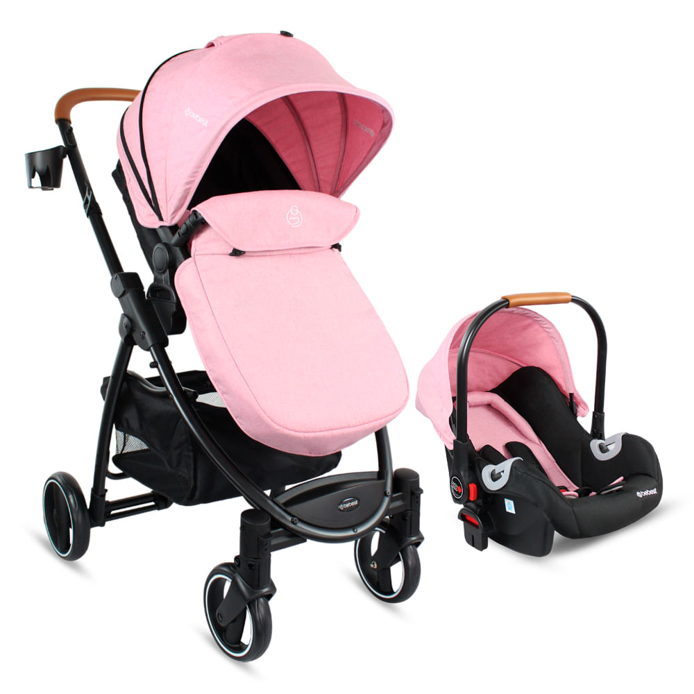 Coche Travel System Alfa Bebesit Rosado