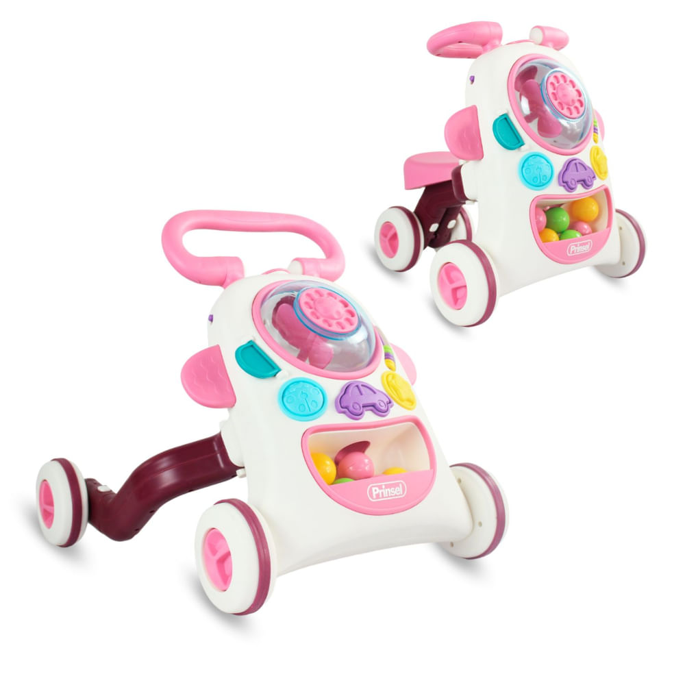 Andadera Montable 2 en 1 Ride Niña Prinsel