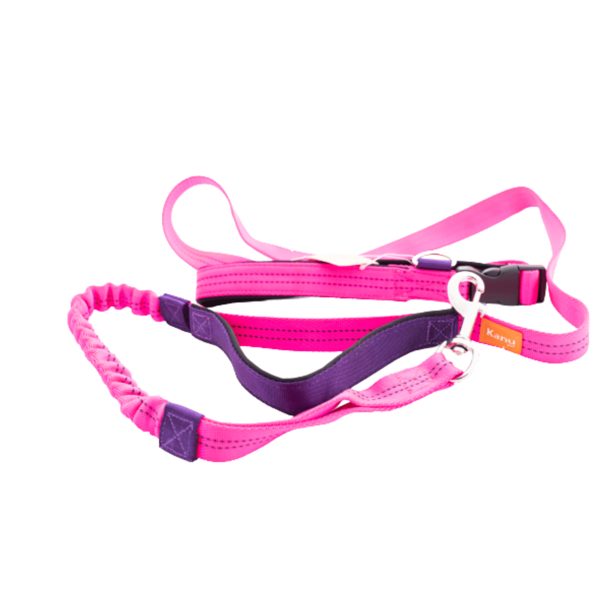 Correa Kanu Sport Fucsia Con Morado Para Perro