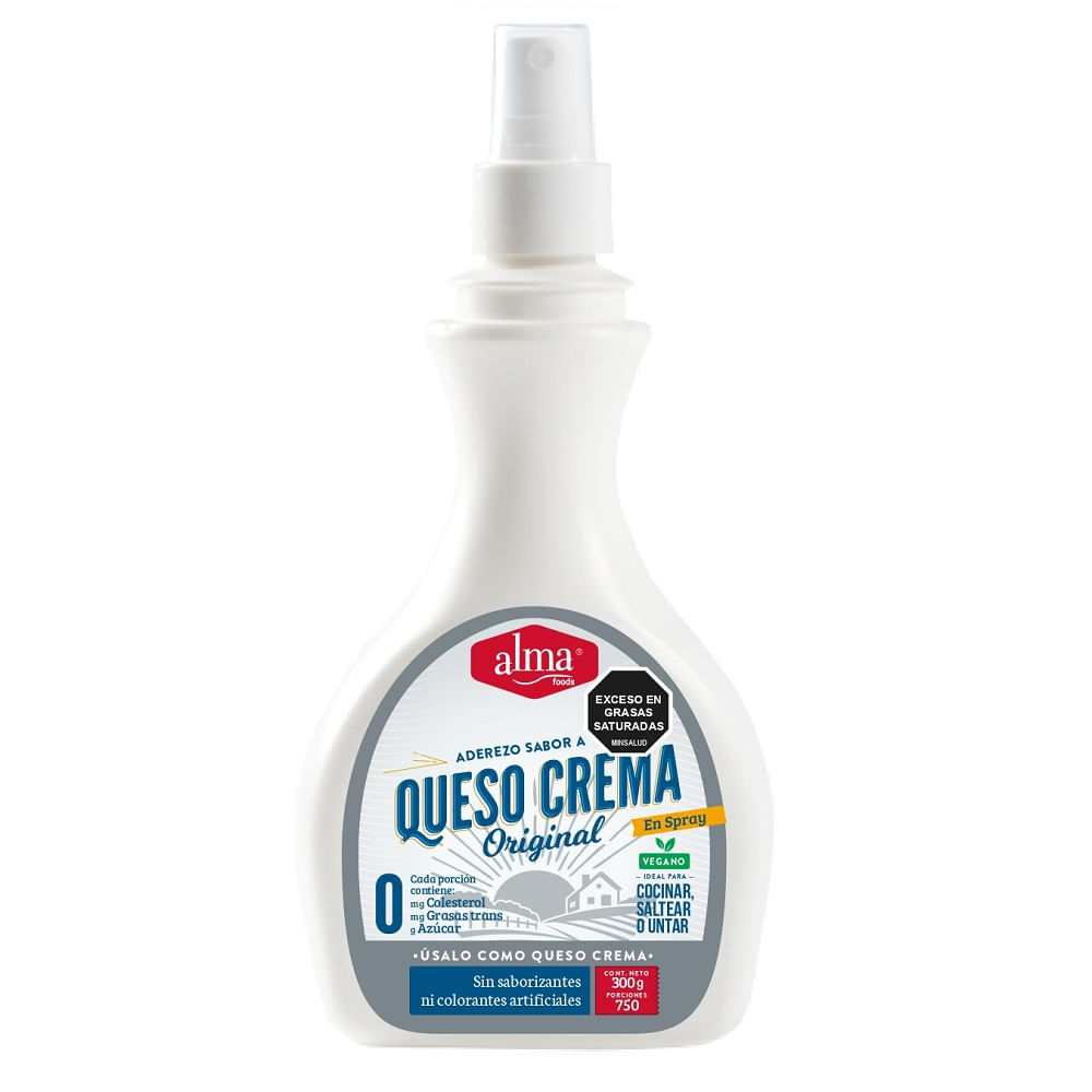 Queso crema Alma sabor&nbsp;original&nbsp;spray x300g