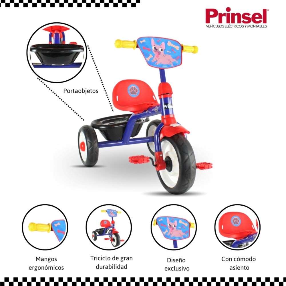 Triciclo Para Niños Fun Azul Prinsel
