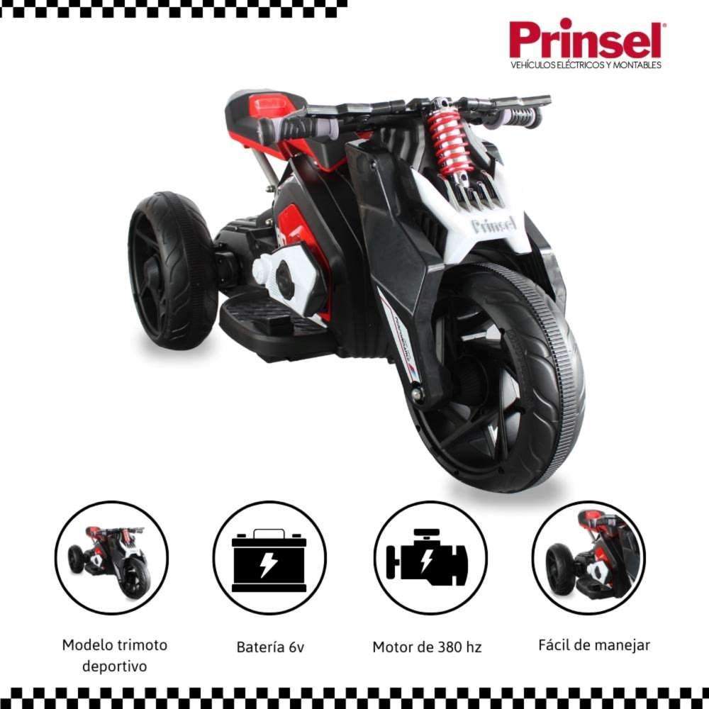 Moto Electrica Montable Super Pro Rojo 6V Prinsel