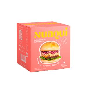 Hamburgesa Nuaqui quinua frijol negro x4und x476g