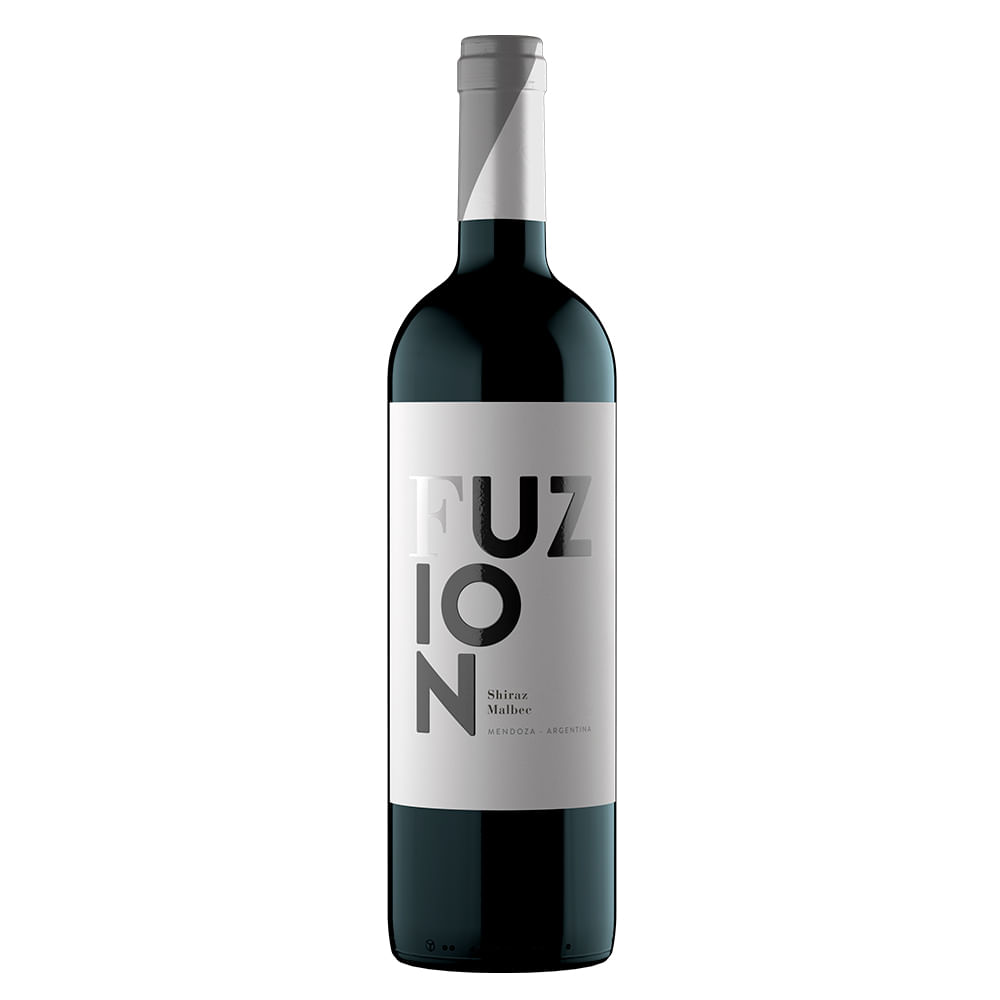 Vino Fuzion tinto shiraz malbec botella x750ml