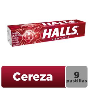 Caramelos Duros Halls Cereza Eucalipto x9und