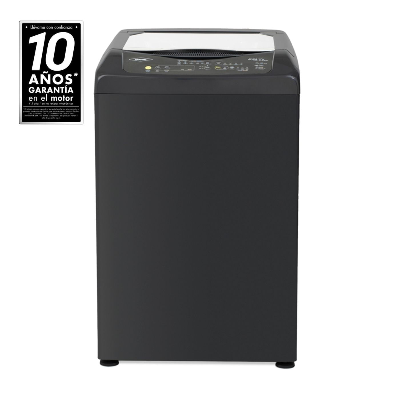 Lavadora Haceb AWÜA 13Kg D NE Negro