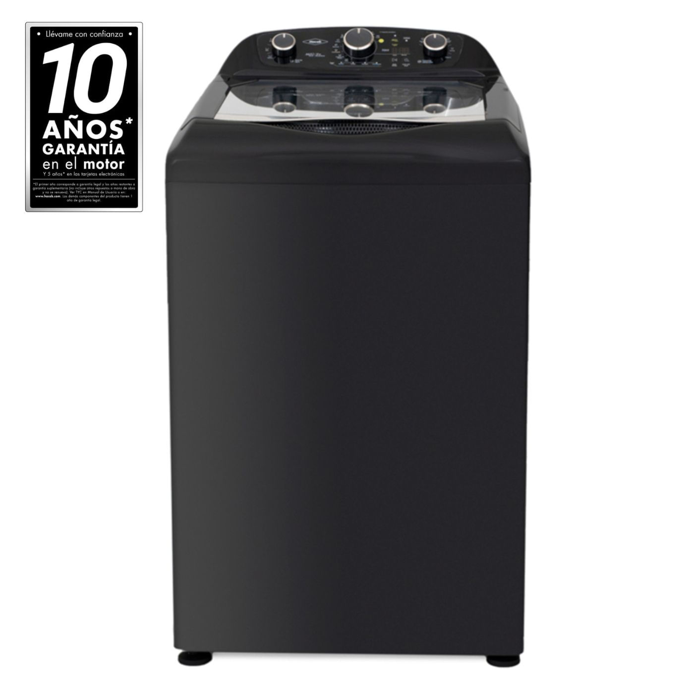 Lavadora Haceb AWÜA 17Kg M NE Negro