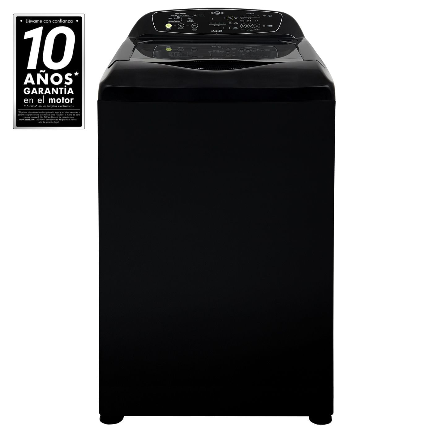 Lavadora Digital Haceb Mizü 18 Kg Negro