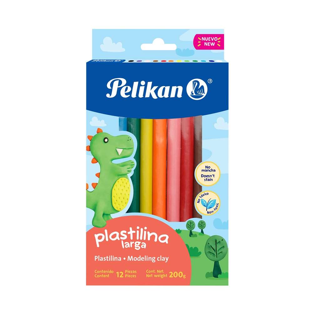 Plastilina Cj/12 Colores Surtidos Pelikan