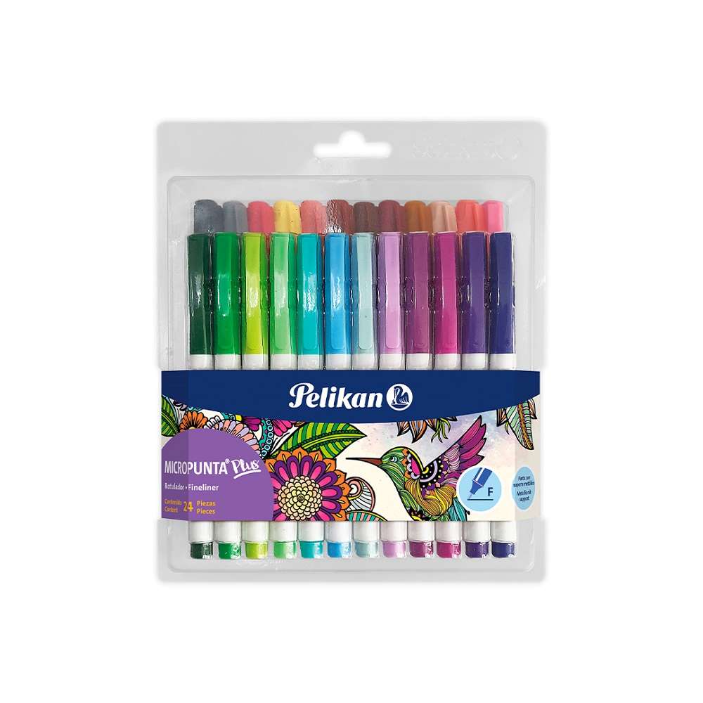 Micropunta Plus Est 24 Colores Surtidos Pelikan