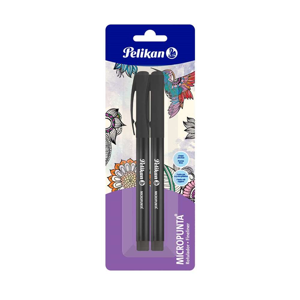 Micropuntas Pelikan  Plus 157 Negro x2