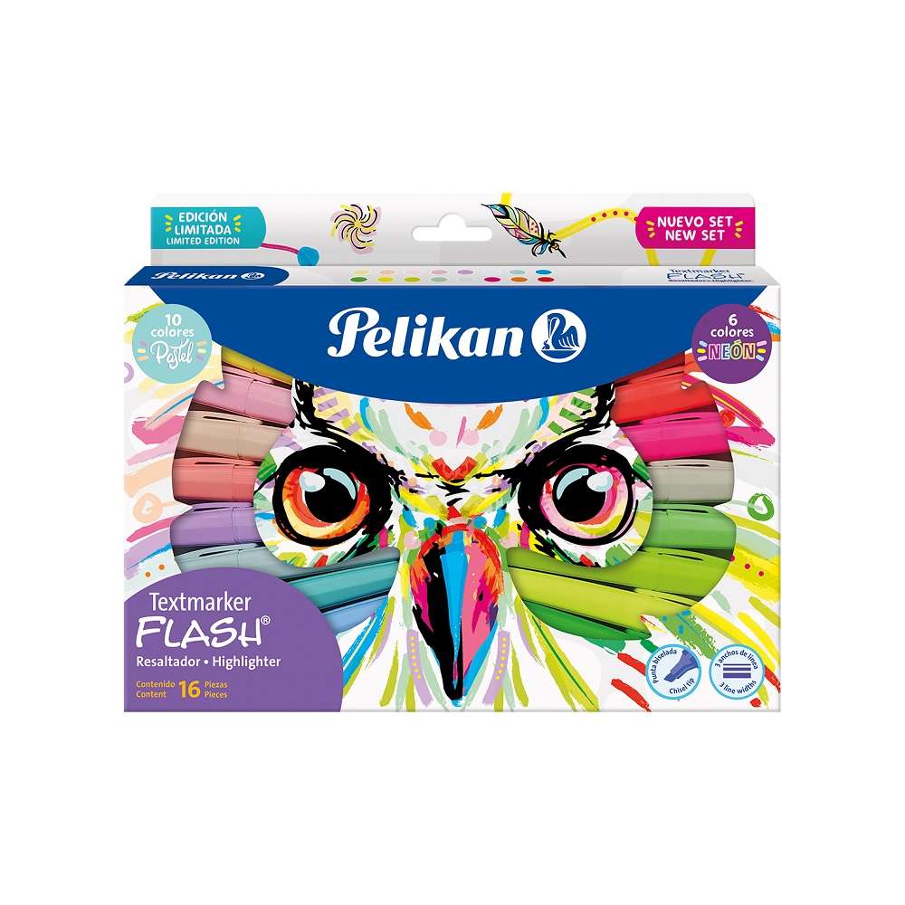 Resaltador Grueso 16 Búho Pelikan