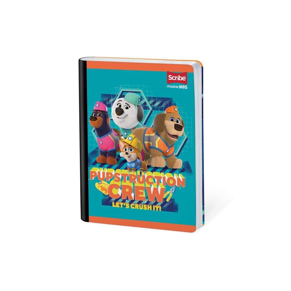 Cuaderno cosido Pupstruction 50 hojas cuadriculado Scribe Surtido