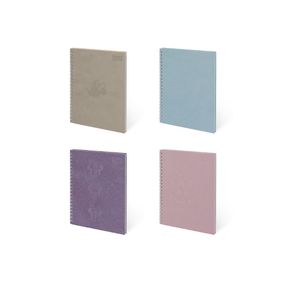 Cuaderno Argollado Pasta Dura Cuero Minnie 80 Hojas Cuadriculado Scribe Surtido