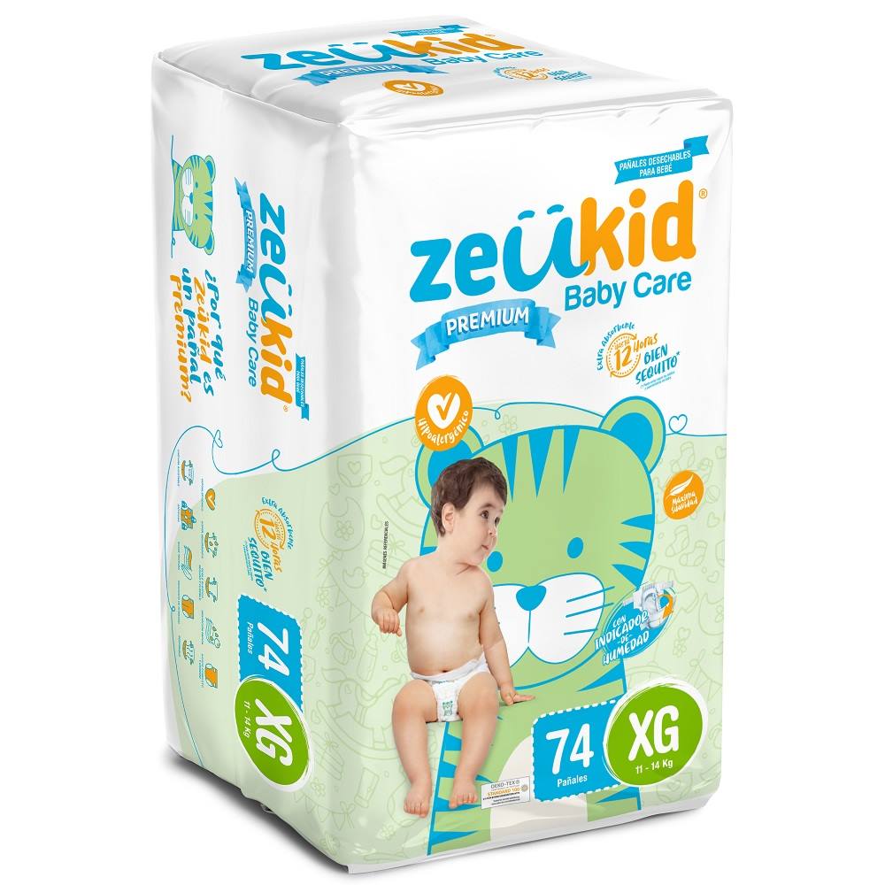 Pañales Zeukid Premium Etapa 4/XG x74und