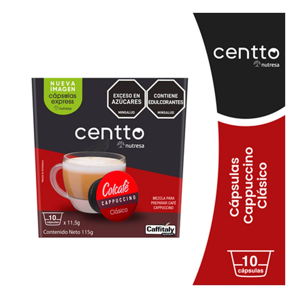 Cápsulas Centto Colcafé cappuccino clásico x10und x11.5g c-u