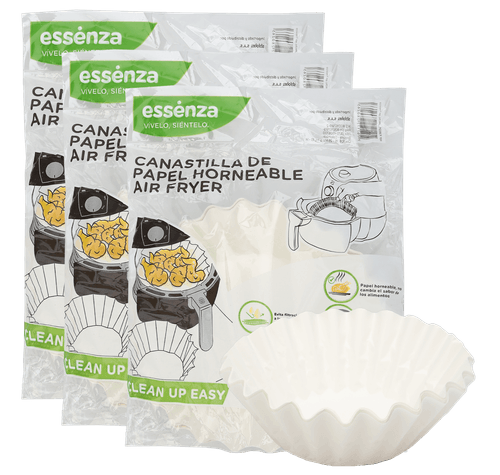 Set Canastilla Papel Horneable para Freidora de Aire X 120 Unds