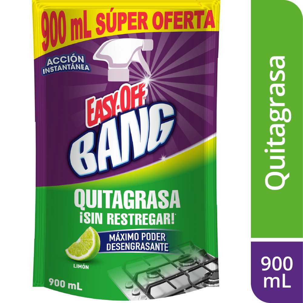 Quitagrasa Easy Off Bang Limón x900ml