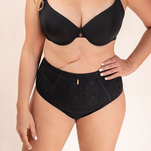 Panty clas. encaje alto lev/col mujer 21757  HABY Talla M