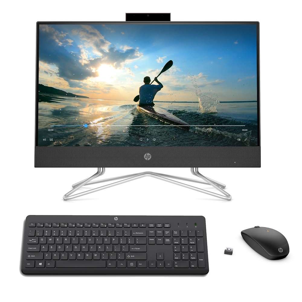 Computador HP AIO 22-DD2020la Intel Core I3-12 8GB 512GB SSD 6 Núcleos 21.5" Negro + Teclado + Mouse