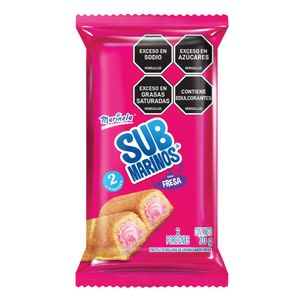 Submarino fresa Marinela 2 Und x 60g