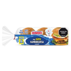 Pan bimbo hamburguesa ajonjoli x6und x 525g