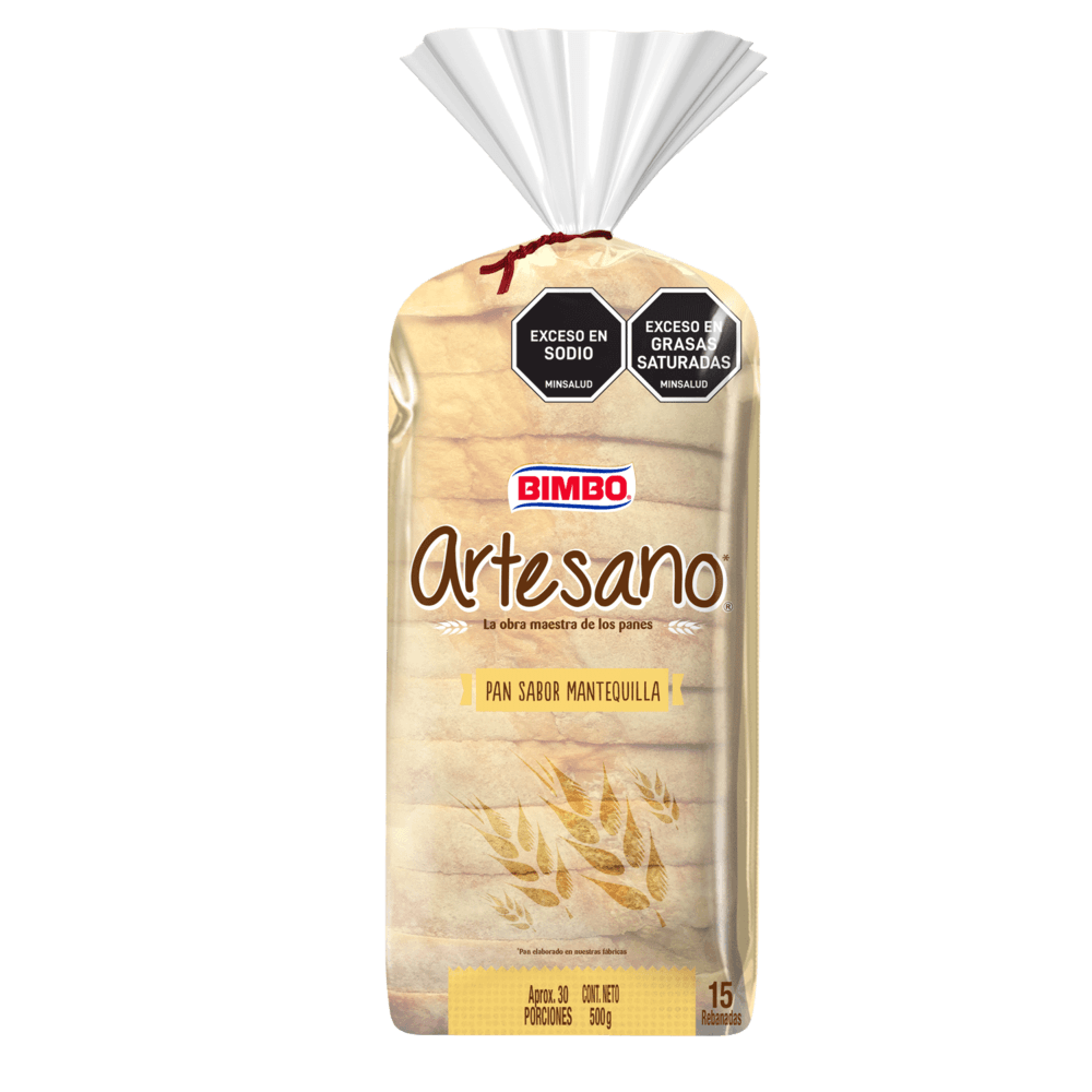 Pan Artesano Mantequilla Bimbo x 500g