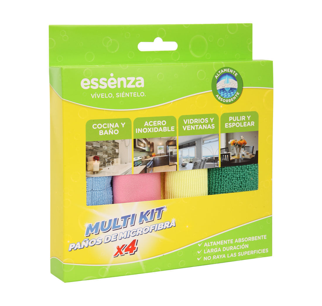 Set de Microfibra Multiusos x4 Unidades