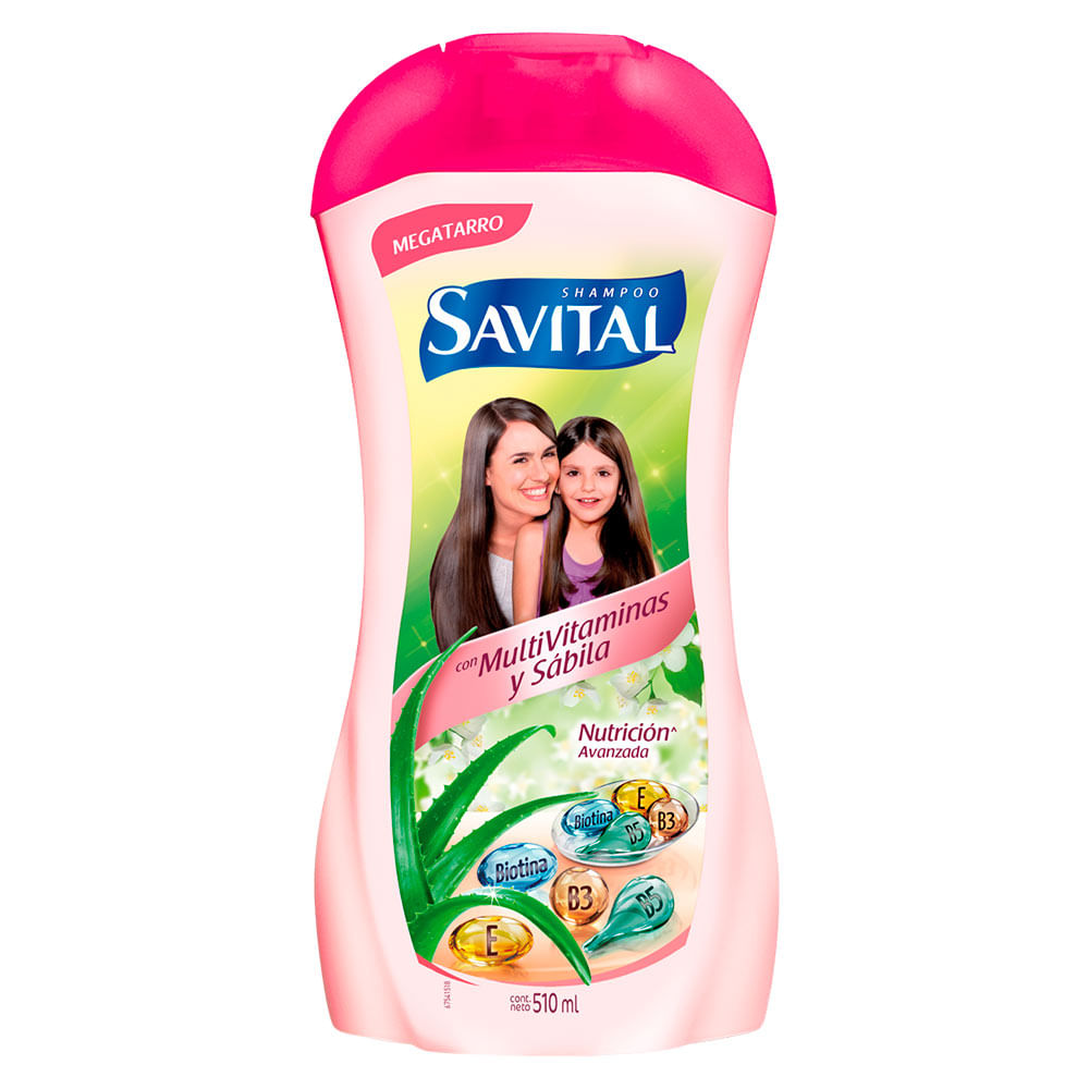 Shampoo Savital multivitaminas sabila x510ml
