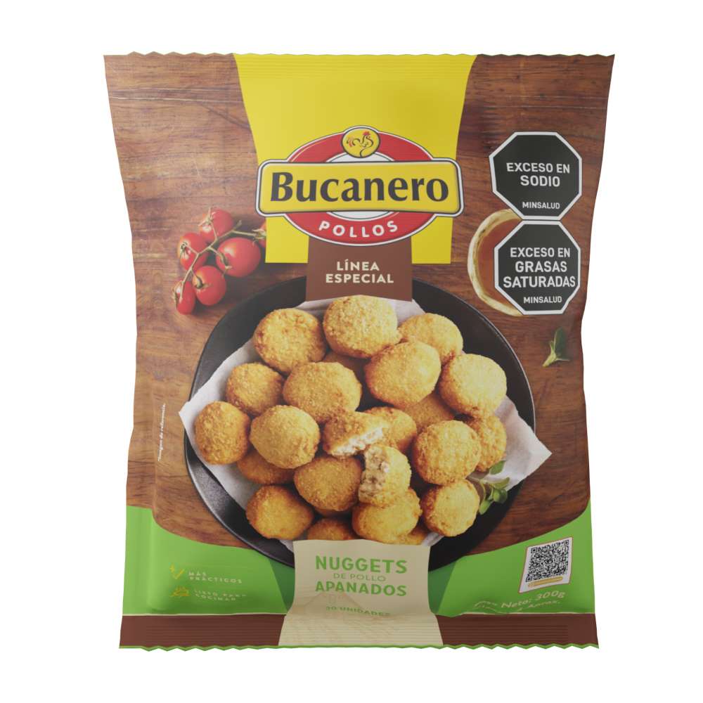 Nuggets de pollo Bucanero apanados x300g